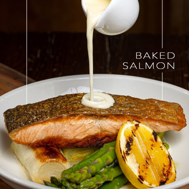 BAKED SALMON.