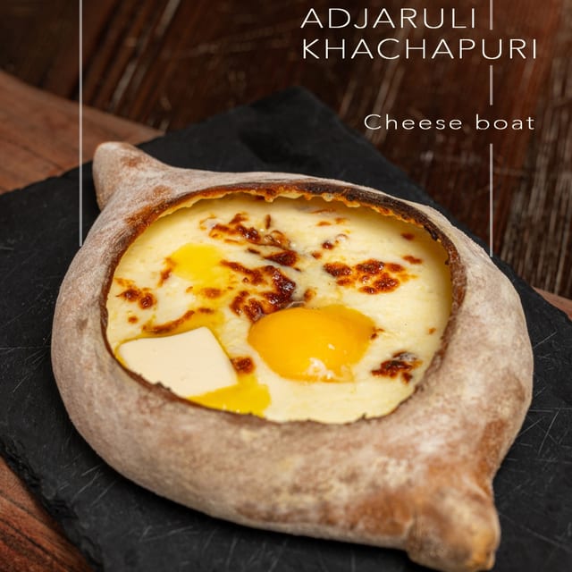 Adjaruli With Smoked Sulguni.